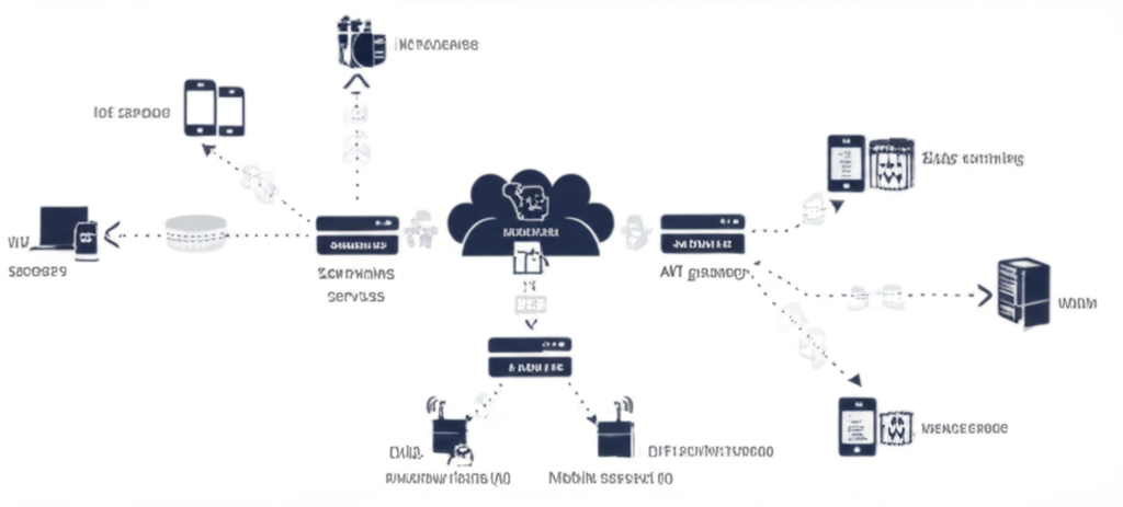 Serverless and edge computing architecture diagram